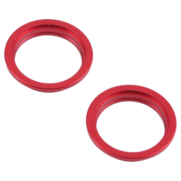 2 PCS Rear Camera Glass Lens Metal Outside Protector Hoop Ring for iPhone 13