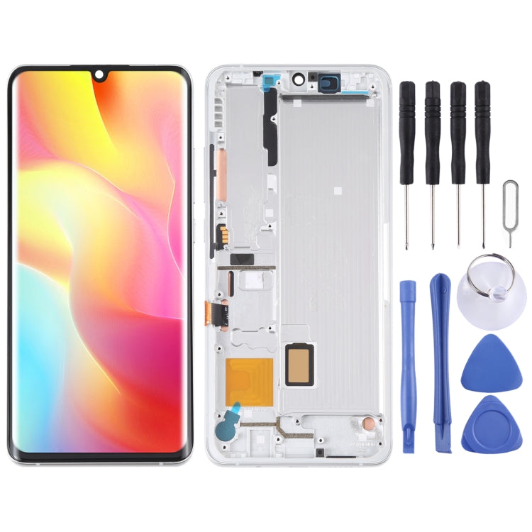 AMOLED Material LCD Screen and Digitizer Full Assembly With Frame for Xiaomi Mi Note 10 Lite M2002F4LG