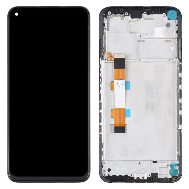 Original LCD Screen and Digitizer Full Assembly With Frame for Xiaomi Redmi Note 9 5G / Redmi Note 9T 5G M2007J22C