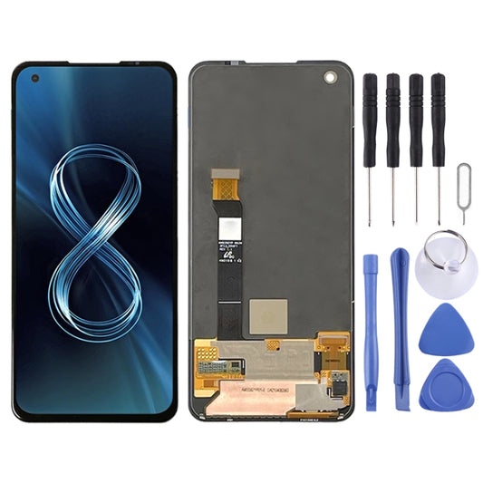 AMOLED Material LCD Screen and Digitizer Full Assembly for Asus Zenfone 8 ZS590KS-2A007EU I006D