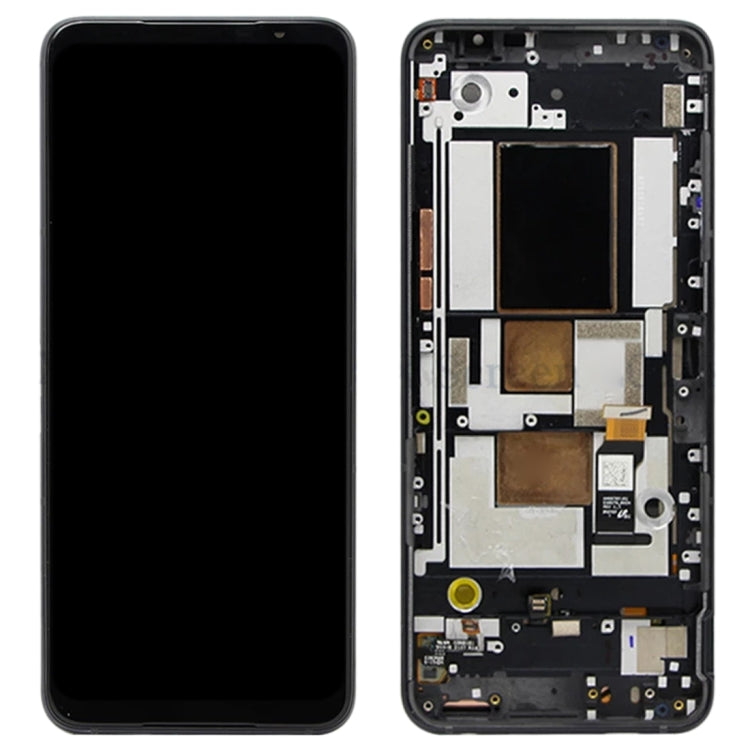 AMOLED Material LCD Screen and Digitizer Full Assembly With Frame for Asus ROG Phone 5 ZS673KS 1B048IN I005DB I005DA