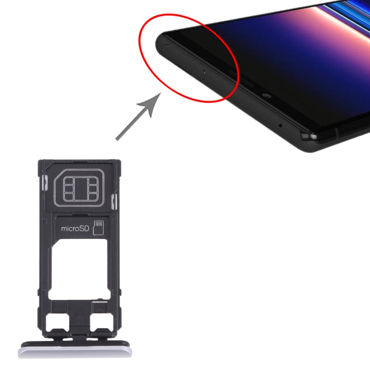 SIM Card Tray + Micro SD Card Tray for Sony Xperia 1 / Xperia XZ4
