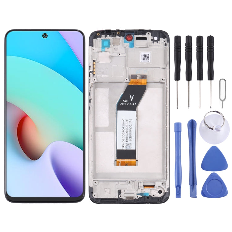 Original LCD Screen and Digitizer Full Assembly With Frame for Xiaomi Redmi 10 21061119AG