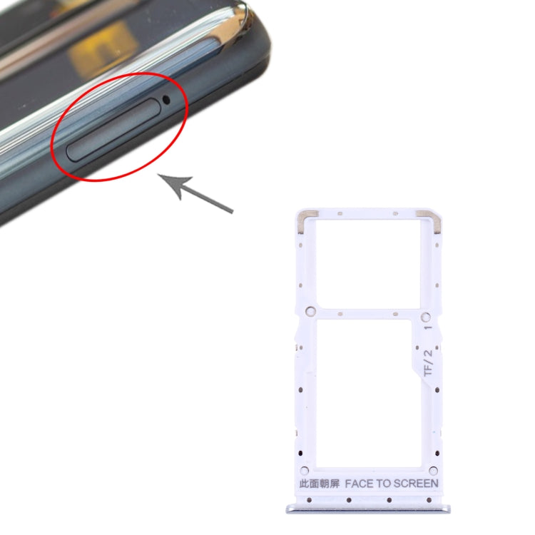 SIM Card Tray + SIM Card Tray / Micro SD Card Tray for Xiaomi Poco X3 GT 21061110AG, For Xiaomi Poco X3 GT
