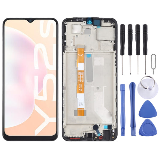 LCD Screen and Digitizer Full Assembly with Frame for Vivo Y52s V2057A