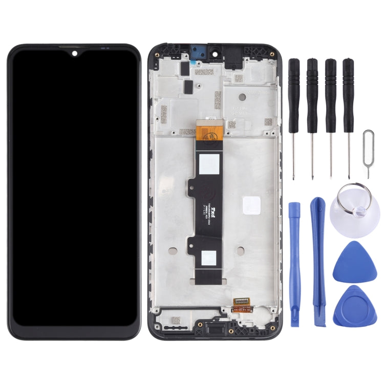 LCD Screen and Digitizer Full Assembly with Frame for Motorola Moto G20 XT2128-1 XT2128-2