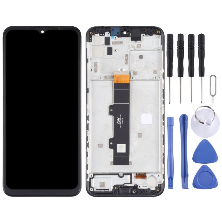 LCD Screen and Digitizer Full Assembly with Frame for Motorola Moto G30 XT2129-1 XT2129-2