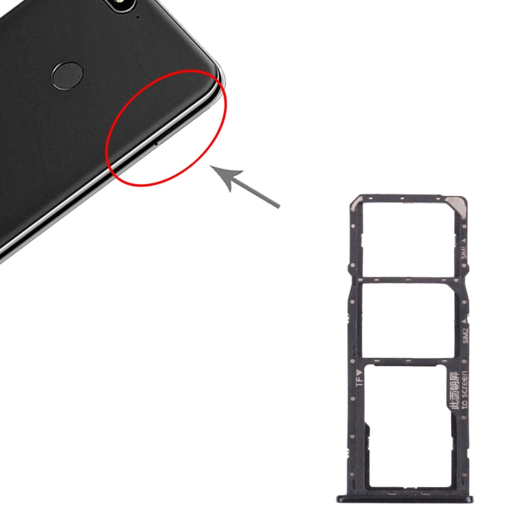 SIM Card Tray + SIM Card Tray + Micro SD Card Tray for Huawei Y7 (2018)