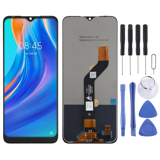 LCD Screen and Digitizer Full Assembly for Tecno Spark 7P KF7j