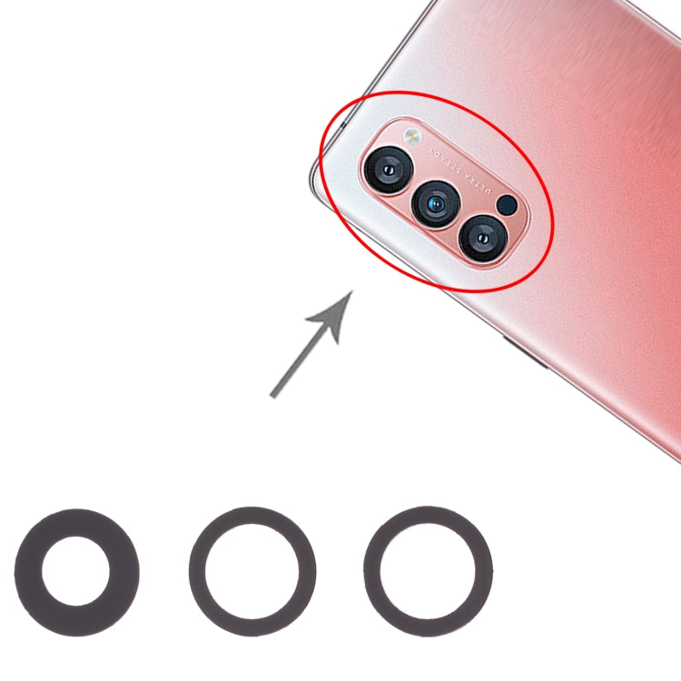 For OPPO Reno4 Pro 5G 10pcs Back Camera Lens