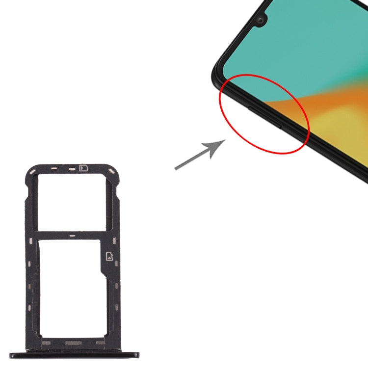 SIM Card Tray + Micro SD Card Tray for ZTE Blade A7 2019