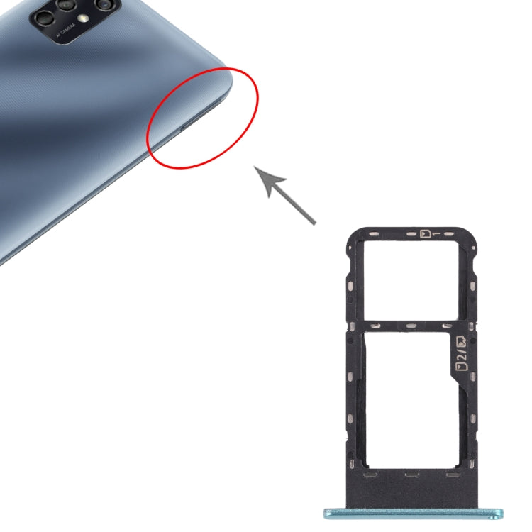 SIM Card Tray + Micro SD Card Tray for ZTE Blade V2020 Smart