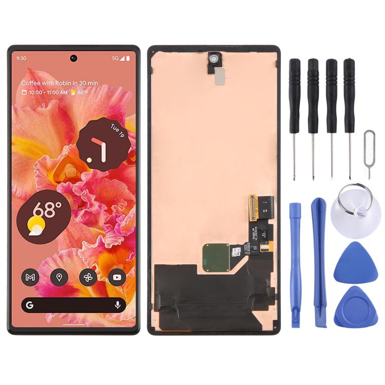AMOLED Material LCD Screen and Digitizer Full Assembly with Frame for Google Pixel 6