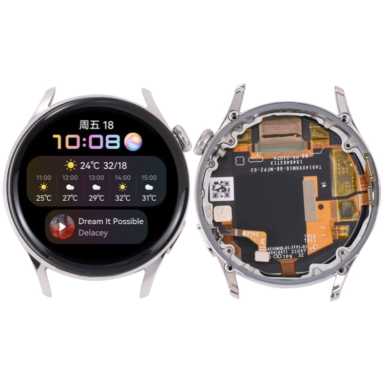 Original LCD Screen and Digitizer Full Assembly With Frame for Huawei Watch 3