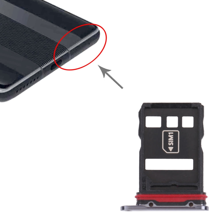 SIM Card Tray + NM Card Tray for Huawei Mate 40 RS Porsche Design
