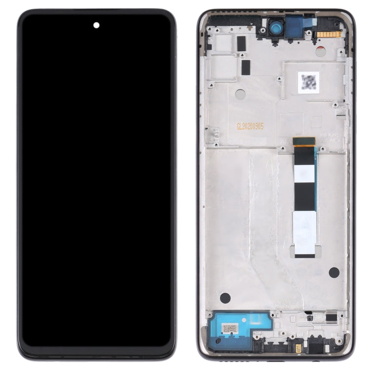 LCD Screen and Digitizer Full Assembly with Frame for Motorola Moto G 5G