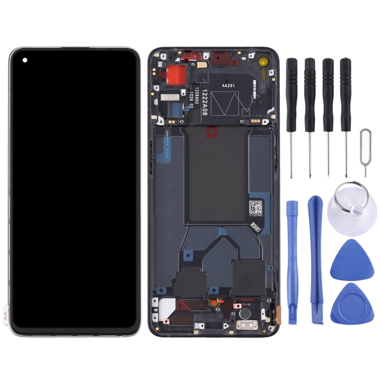 Original LCD Screen and Digitizer Full Assembly with Frame For OPPO Reno7 5G China PFJM10