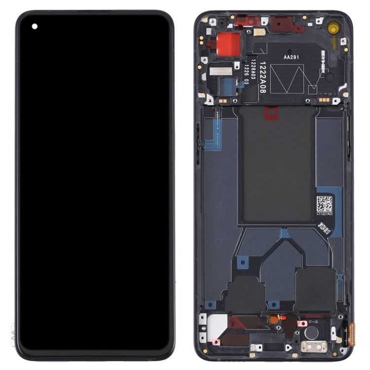 Original LCD Screen and Digitizer Full Assembly with Frame For OPPO Reno7 5G China PFJM10