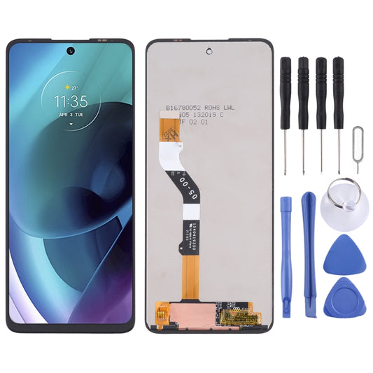 LCD Screen and Digitizer Full Assembly For Motorola Moto G51 5G