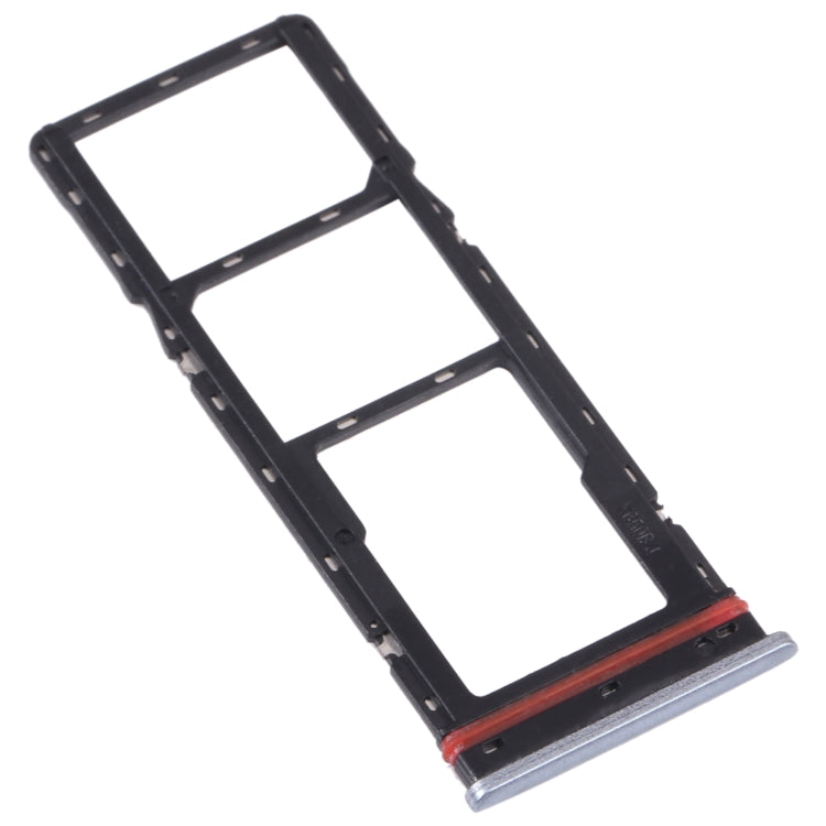 For Tecno Spark 7 KF6 SIM Card Tray + SIM Card Tray + Micro SD Card Tray