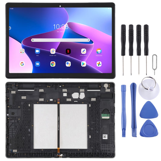 LCD Screen and Digitizer Full Assembly with Frame for Lenovo Tab 5 Plus/M10 TB-X605L TB-X605F TB-X605M TB-X605