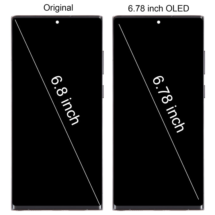 OLED LCD Screen For Samsung Galaxy S22 Ultra 5G SM-S908B Digitizer Full Assembly with Frame