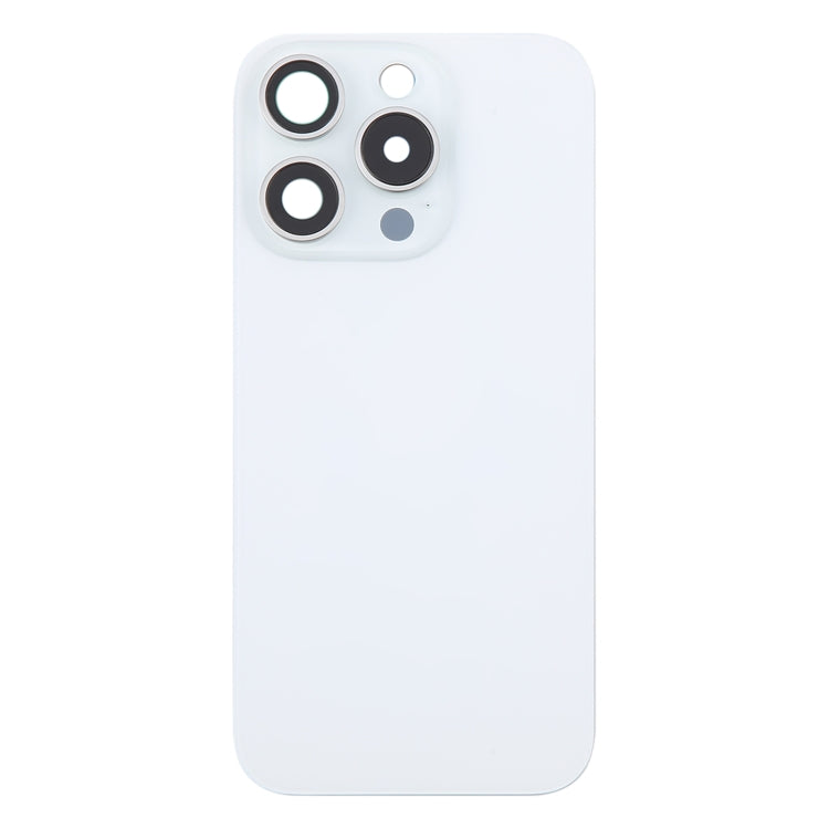 For iPhone 16 Pro Glass Original Battery Back Cover with Camera Lens Cover
