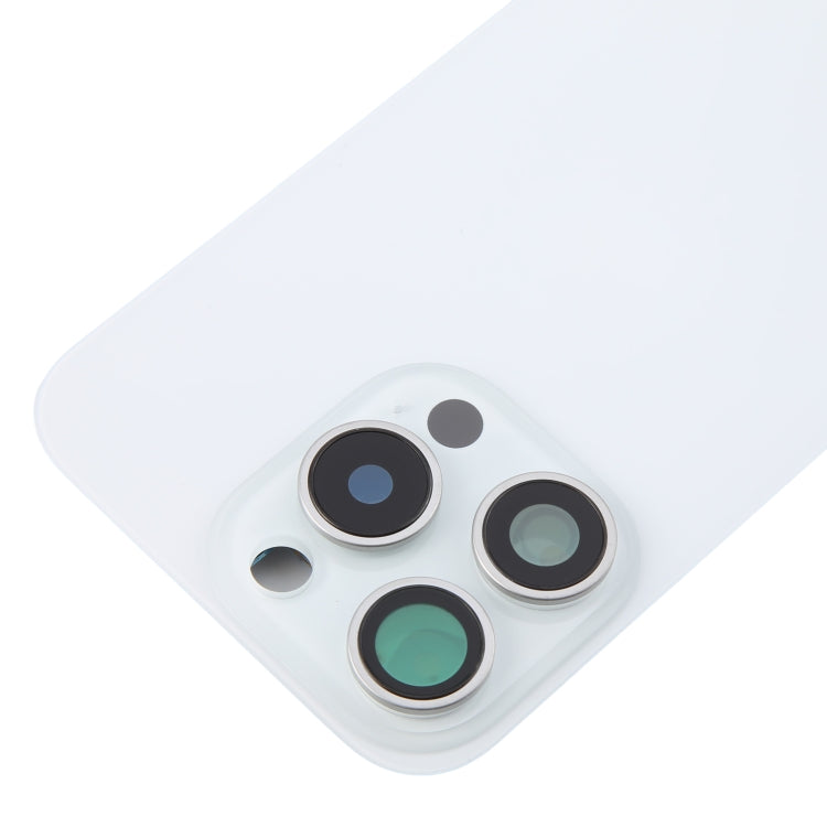 For iPhone 16 Pro Glass Original Battery Back Cover with Camera Lens Cover