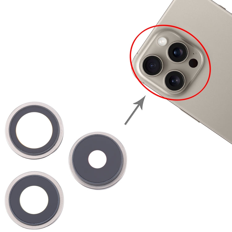 For iPhone 16 Pro 3pcs/Set Original Camera Lens Cover
