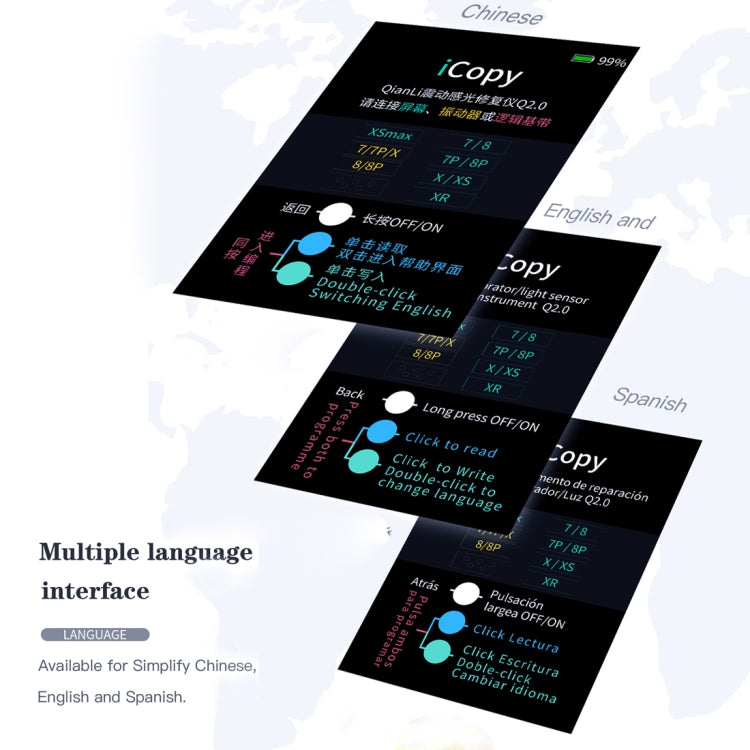 Qianli iCopy Plus 3 in 1 LCD Screen Original Color Repair Programmer For iPhone