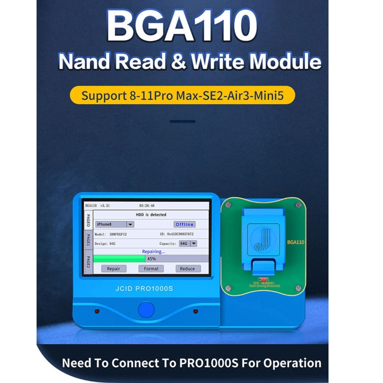 JC BGA110 Nand Module For iPhone 8 ~ 11 Pro Max