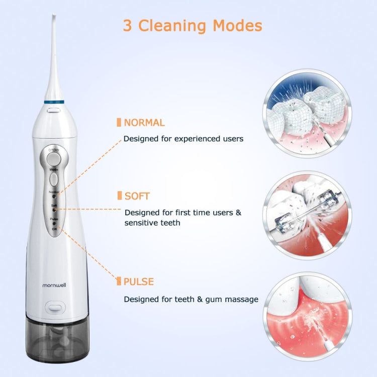 Mornwell D52 USB-Rechargeable water flosser  IPX7 Waterproof Oral Irrigator