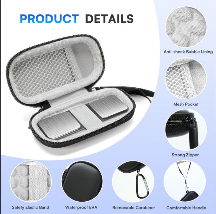 For AliveCor KardiaMobile ECG / KardiaMobile 6L EKG Heart Rate Monitor Storage Bag