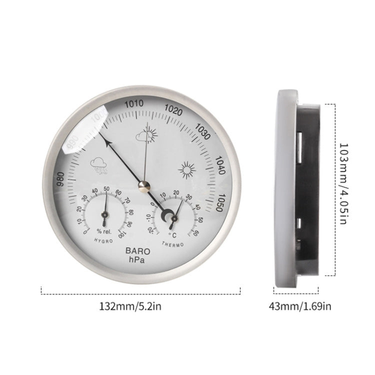THB9392  Wall Mounted Digital Thermometer Hygrometer Household High Accuracy Pressure Gauge Air Weather Instrument Barometer