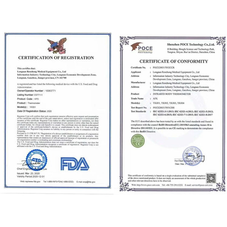 Non-contact LCD Digital Thermometer Fever Handheld Infrared Forehead Body Thermometer with LCD Measurement For Baby Adult Portab