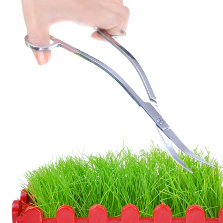 Water Grass Tool Aquarium Stainless Steel Wave Shaped Scissors Lengthened Tweezers