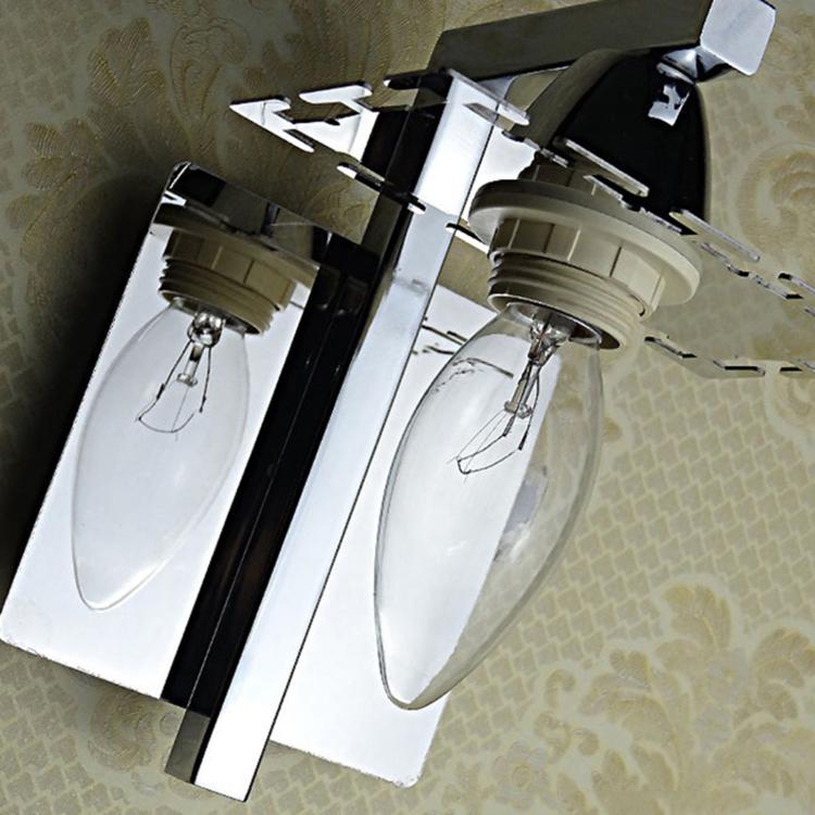 Single Head Creative Simple Modern Bedroom Living Room Aisle Corridor Crystal Wall Lamp with 5W LED Light Source