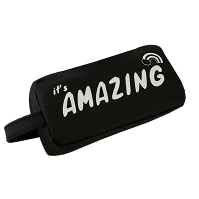 Large Black Letter Creative Silicone Pen Box Pencilcase School Stationery Supplies