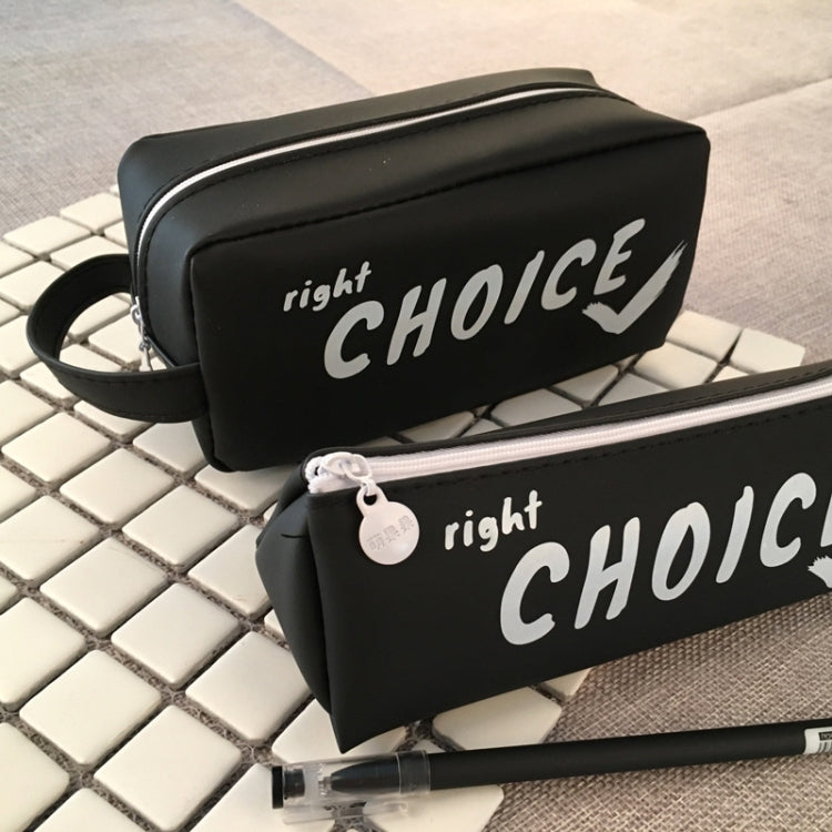 Large Black Letter Creative Silicone Pen Box Pencilcase School Stationery Supplies