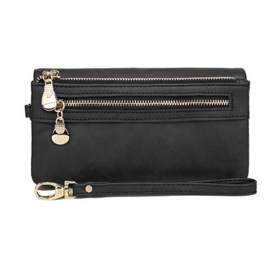 Women Long Wallet Female High Capacity Double Zippers Clutch Purse