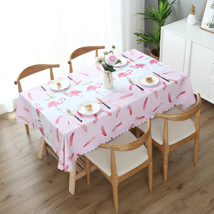 Printinging Coffee Dining Table Cloth PVC Waterproof Oilproof Anti-scalding Tablecloth