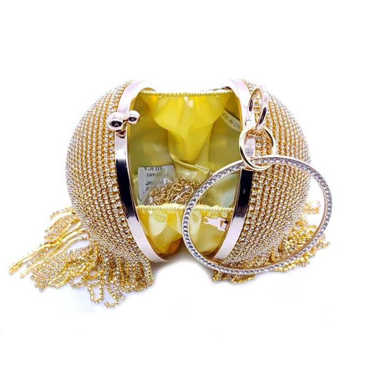 Diamond Tassel Women Party Metal Crystal Clutches Evening Bags Wedding Bag Bridal Shoulder Handbag