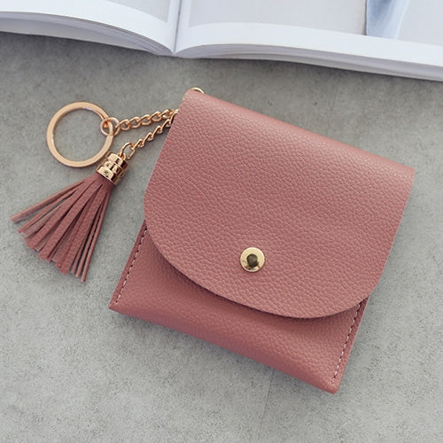 Fashion Women Wallet Short Leather Mini Casual ID Card Holders Bags Ladies Coin Clutch Tassel Bag