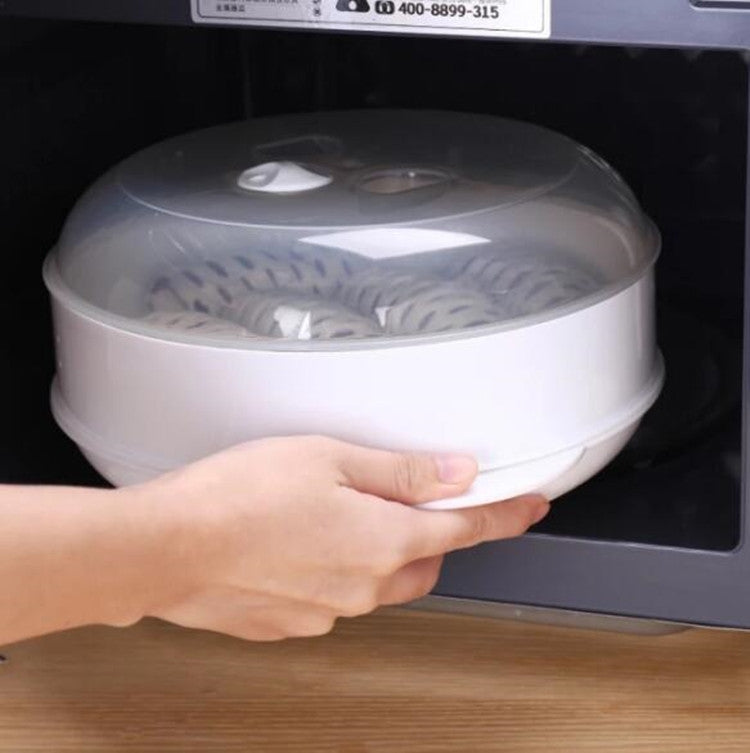 Microwave Steamer Cooker Steam Cooking Pot Accessories Vegetables Seafood Steamer