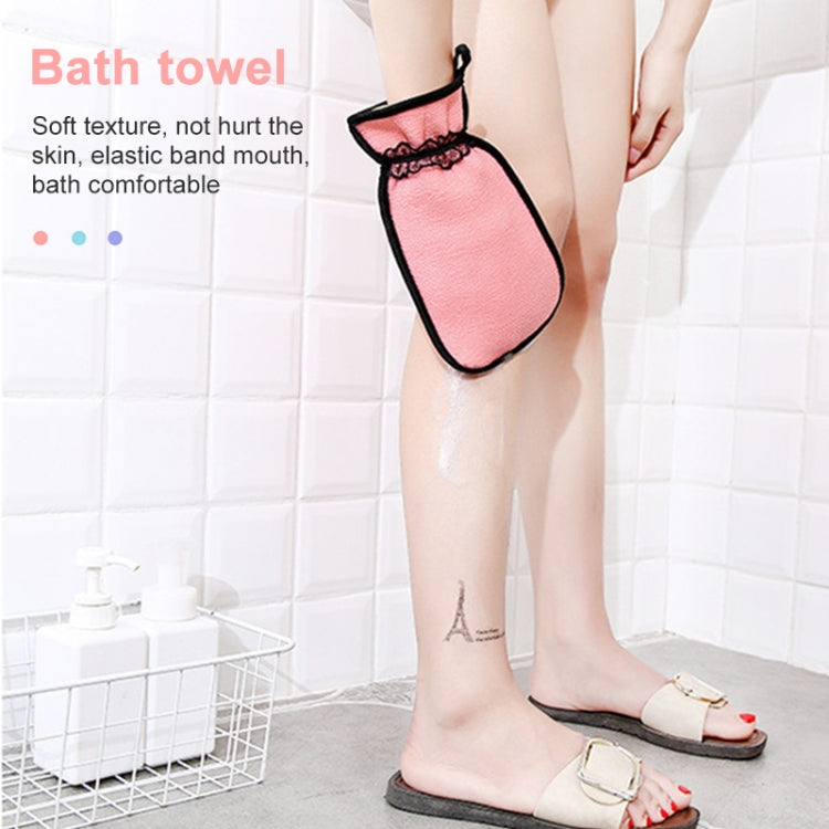 2 PCS Shower Bath Gloves Exfoliating Wash Skin Spa Massage Bathroom Cleaning Tools