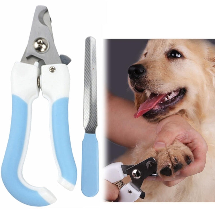 Two-piece Pet Toe Stainless Steel Cat and Dog Nail Clipper Filee