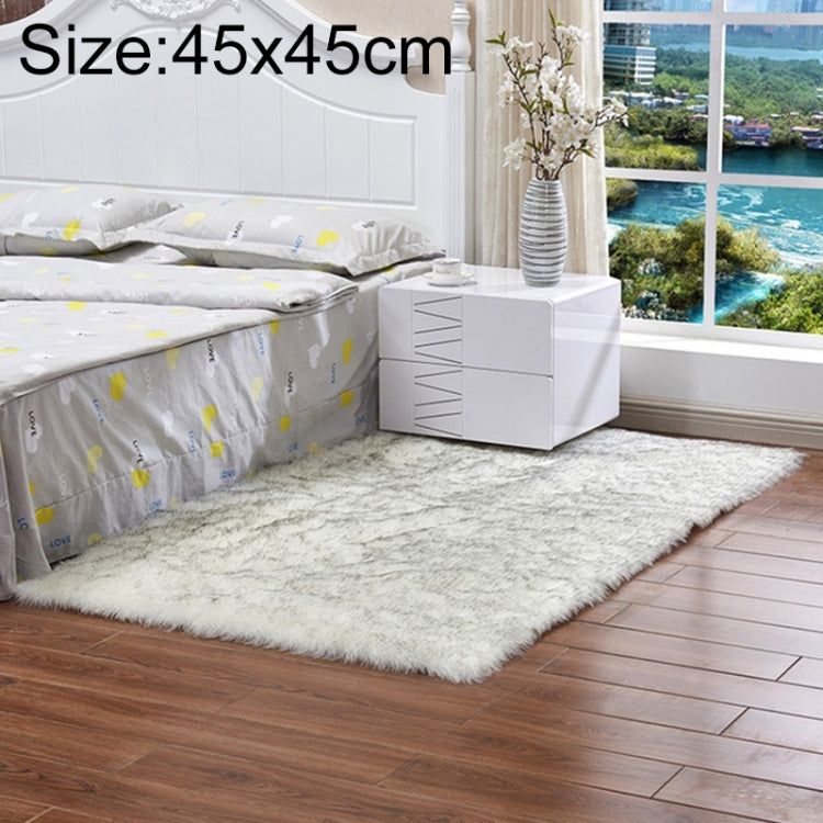 Luxury Rectangle Square Soft Artificial Wool Sheepskin Fluffy Rug Fur Carpet