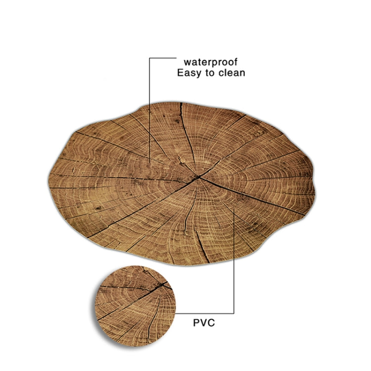 2 PCS Wood Placement Table Mats Tableware Pad Lotus Shape Tea Cup Bowl Decoration