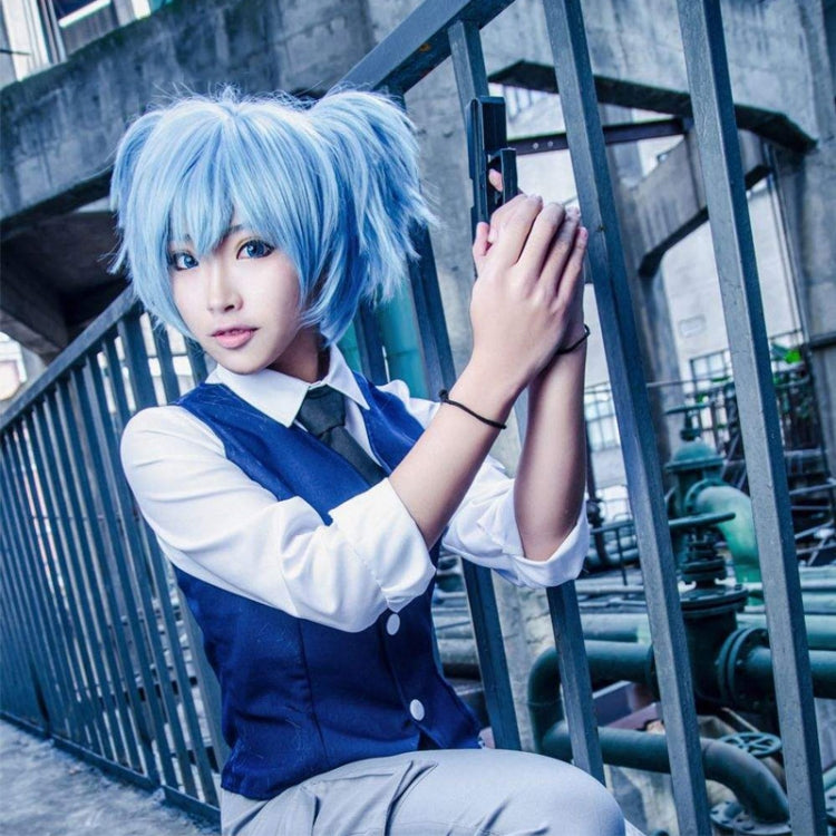 Anime Assassination Classroom Shiota Nagisa Ponytails Wig Cosplay Costume Synthetic Hair