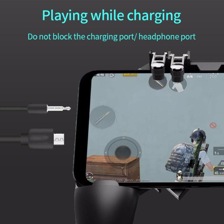 MeMo AK66 Six Fingers Metal Trigger Press Shooting Controller Gamepad Joystick